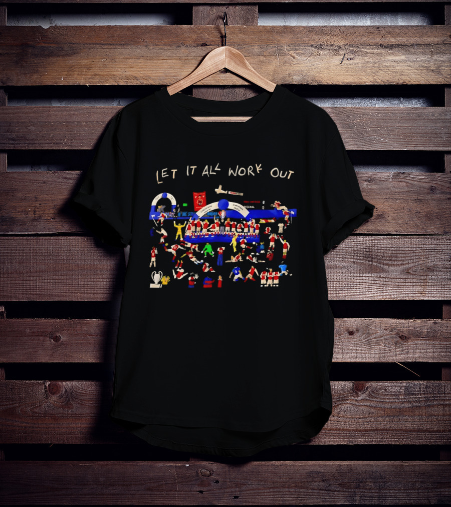 Arsenal FC Let It All Work Out Team Celebration T-Shirt