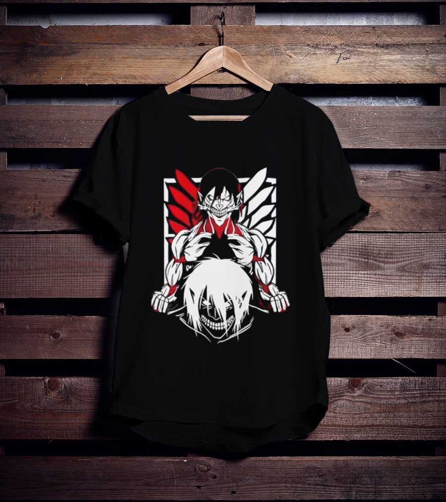 Attack On Titan Eren Yeager Female Titan Wings Of Freedom Fight For Humanity 2026 Collector's Edition T-Shirt