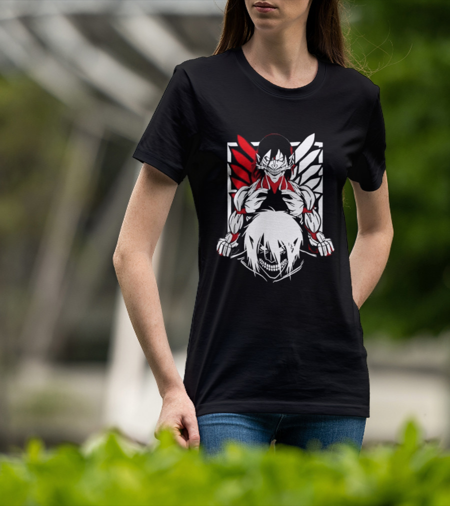 Attack On Titan Eren Yeager Female Titan Wings Of Freedom Fight For Humanity 2026 Collector's Edition T-Shirt
