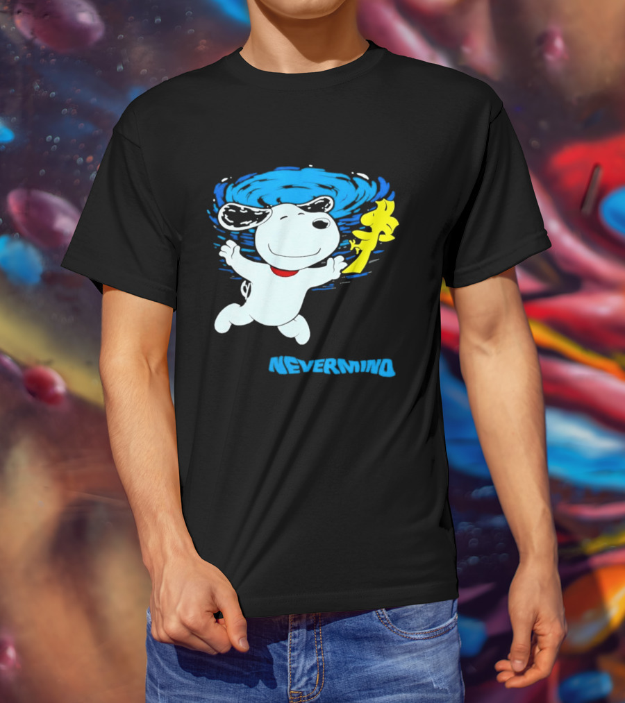 Snoopy Woodstock Nevermind Swimming Adventure T-Shirt