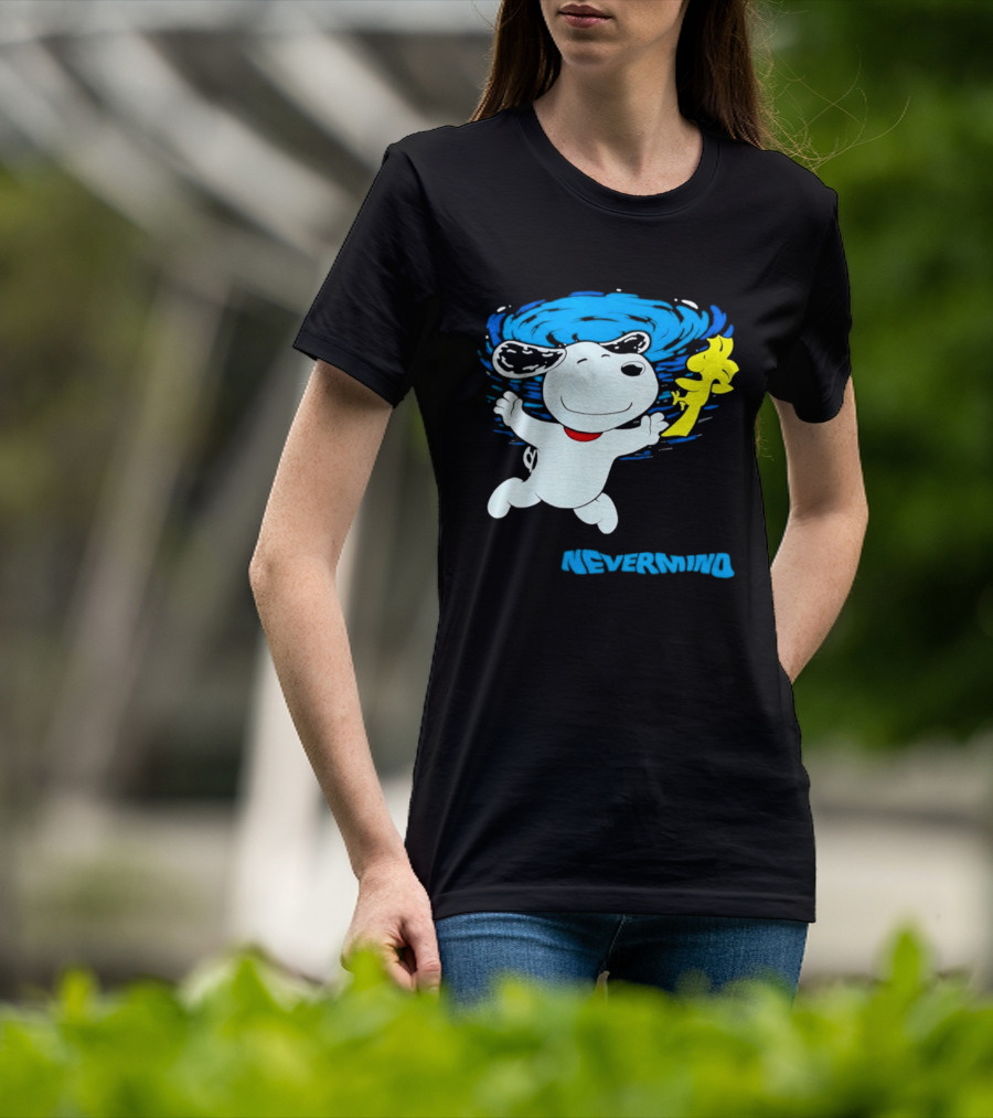 Snoopy Woodstock Nevermind Swimming Adventure T-Shirt