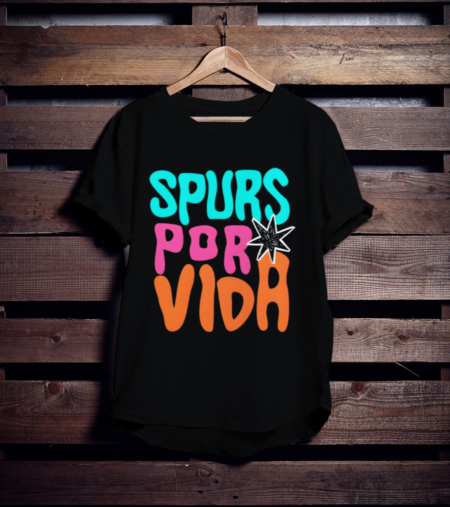 Spurs Por Vida San Antonio Basketball NBA 2026 T-Shirt