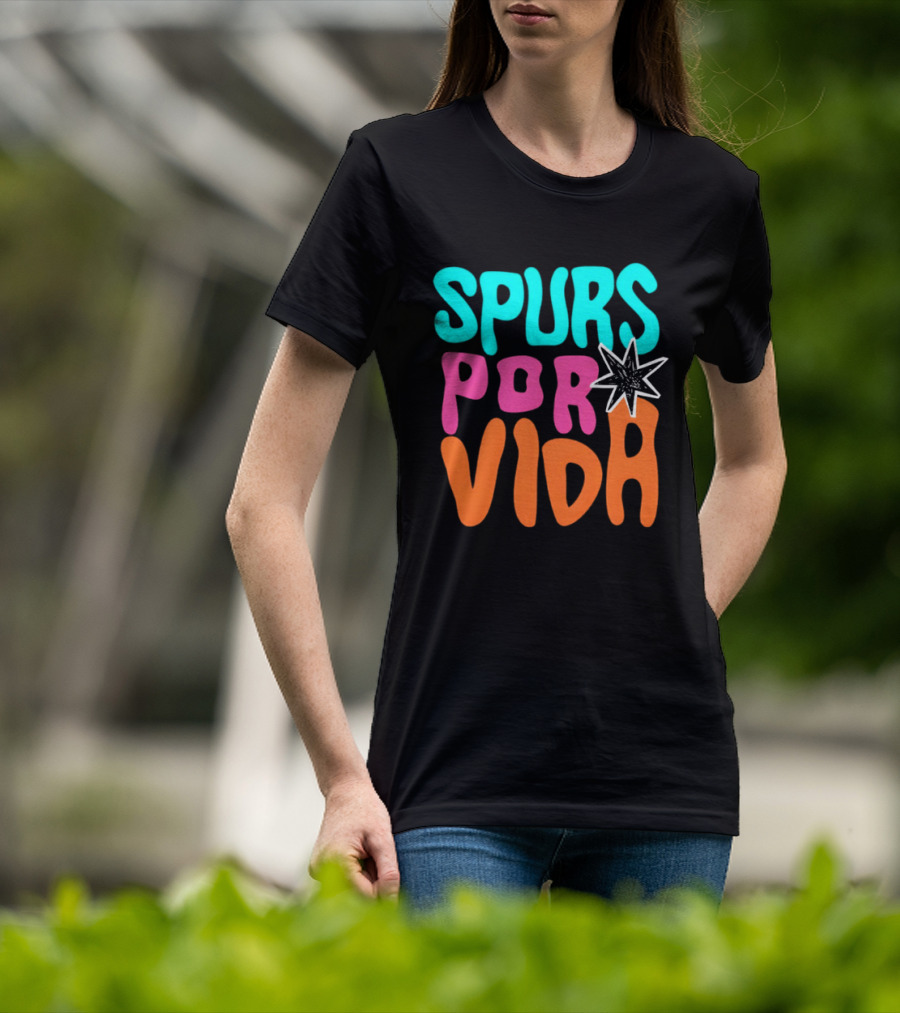 Spurs Por Vida San Antonio Basketball NBA 2026 T-Shirt