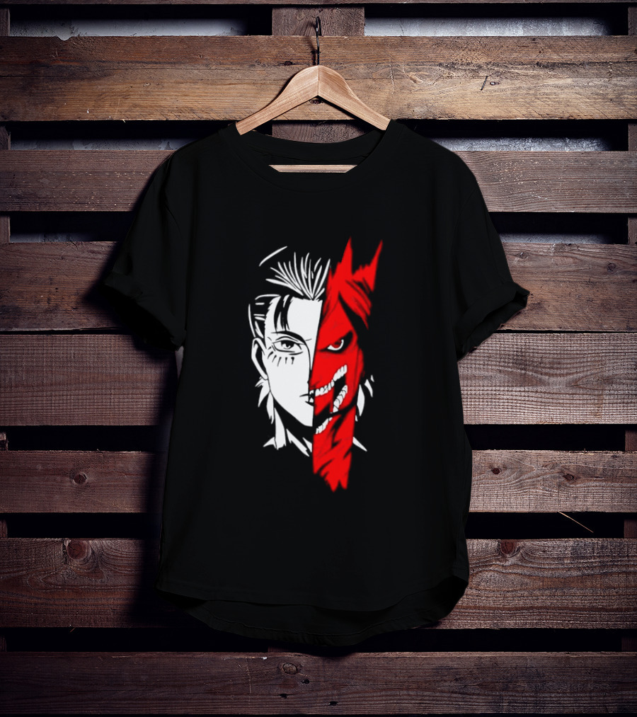 Eren Yeager Attack Titan Split Face The Rumbling 2026 Anime Manga T-Shirt