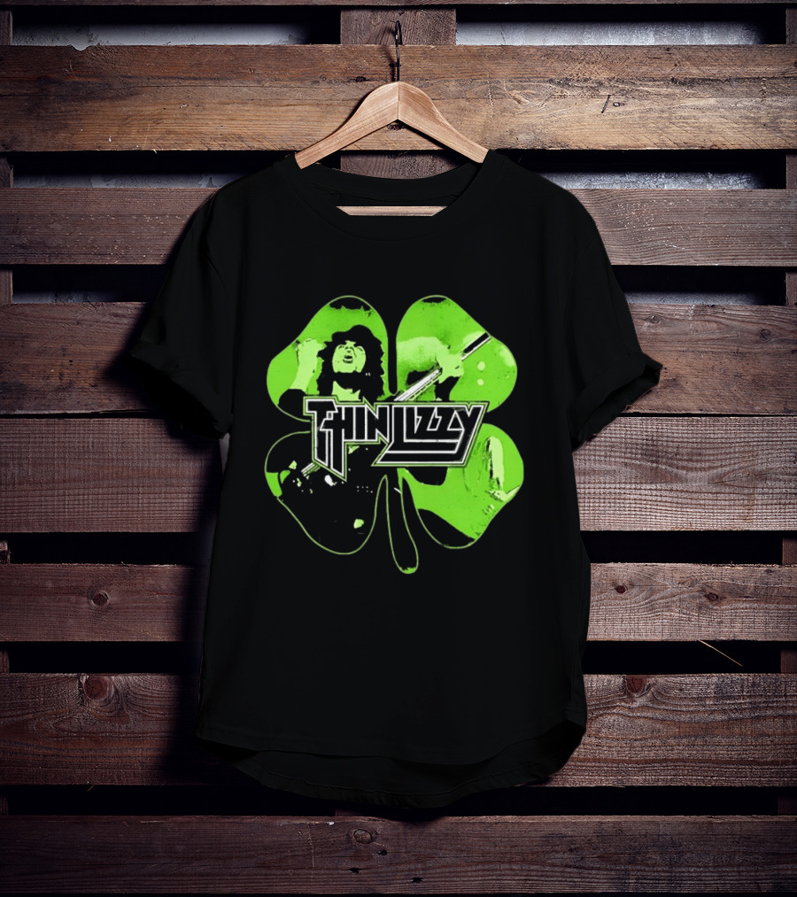 Thin Lizzy Irish Rock Band Green Clover St. Patrick's Day 2026 T-Shirt