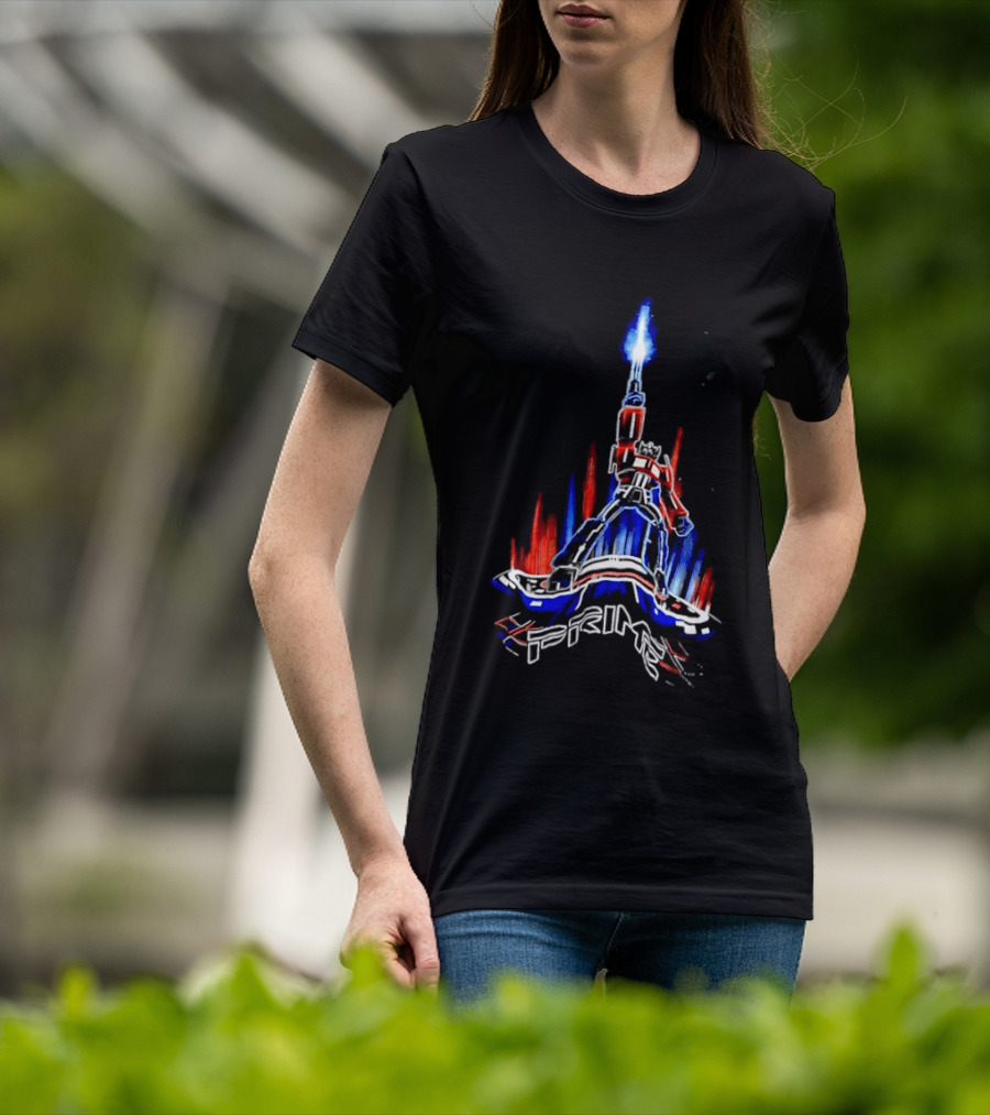 Transformers Optimus Prime Neon Glow Sci Fi Legacy 2026 T-Shirt