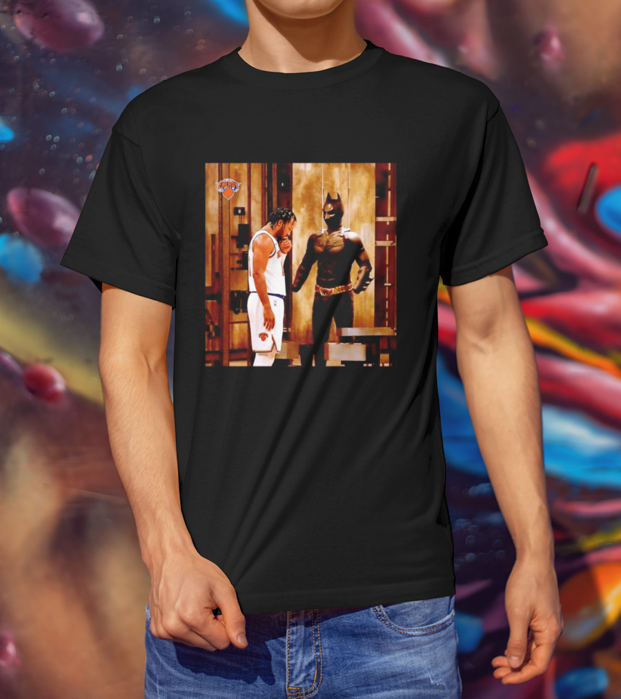 New York Knicks Jaylen Brunson Meets Batman Gotham T-Shirt