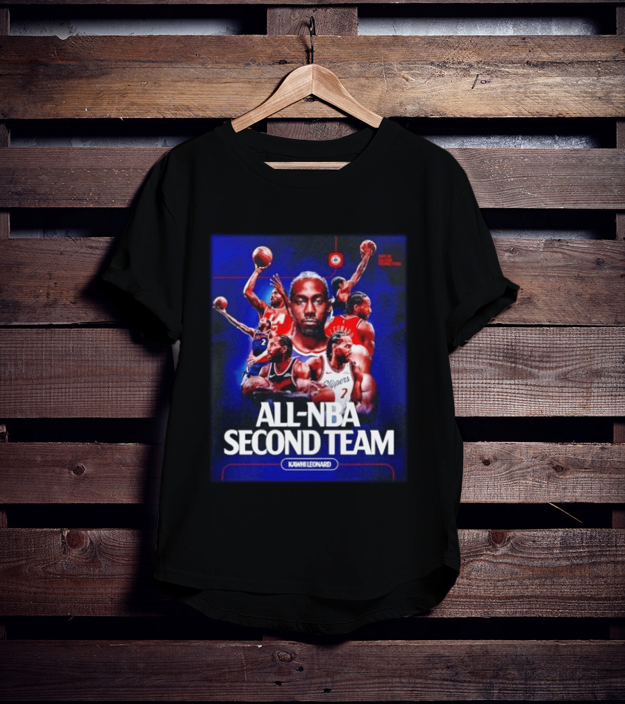 Kawhi Leonard Clippers All NBA Second Team Basketball Highlights T-Shirt