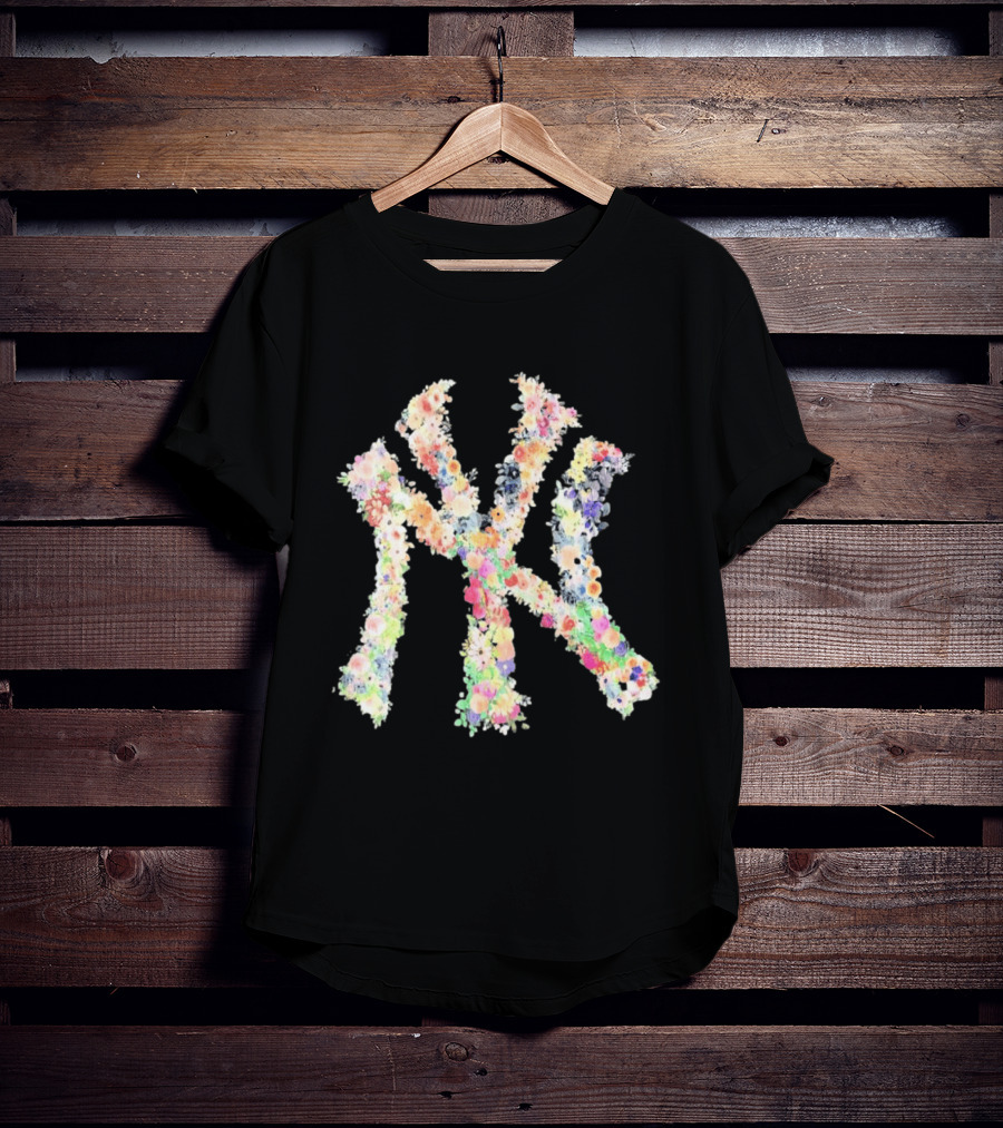 New York Yankees NY Floral Pattern Blossoms T-Shirt