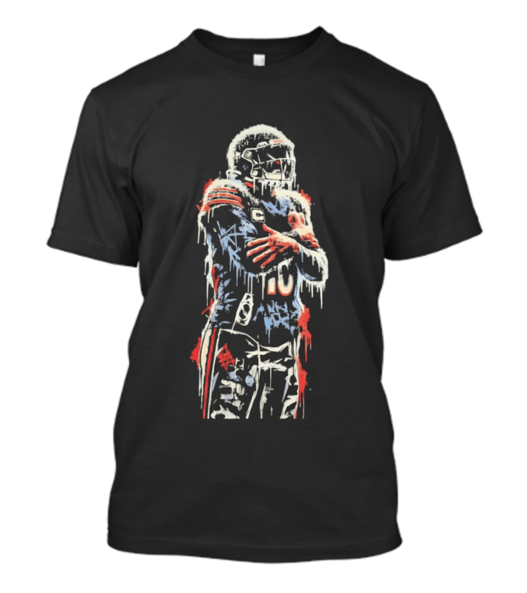 Caleb Williams 10 Chicago Bears Iceman Football T-Shirt