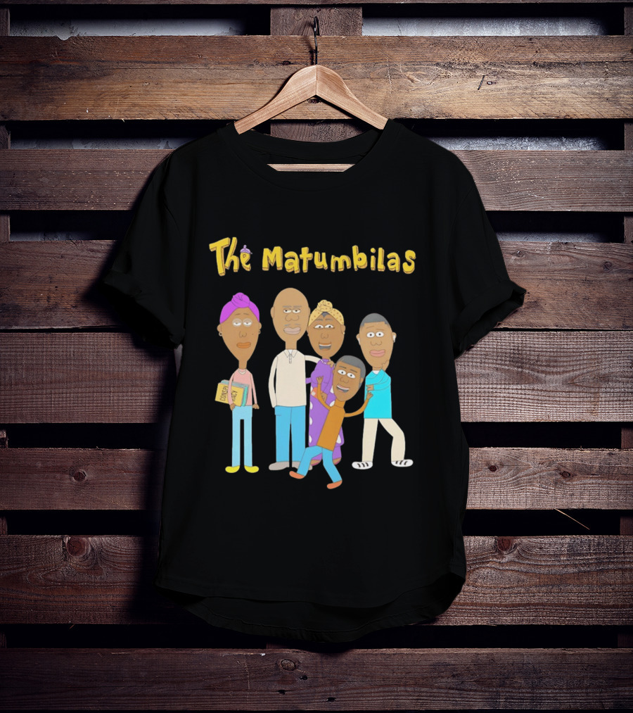 The Matumbilas Family Cartoon Conspiracy Animated Book Characters T-Shirt