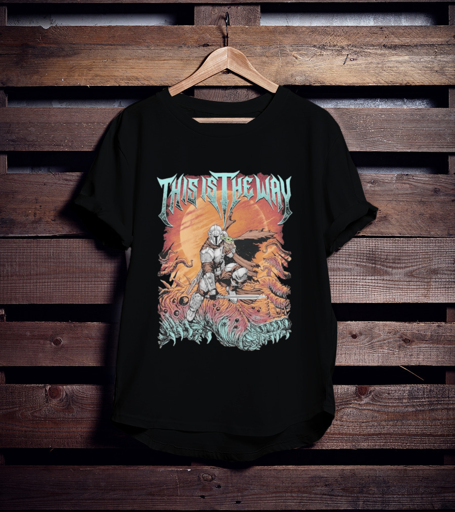 This Is The Way Mandalorian Starry Warrior Quest T-Shirt