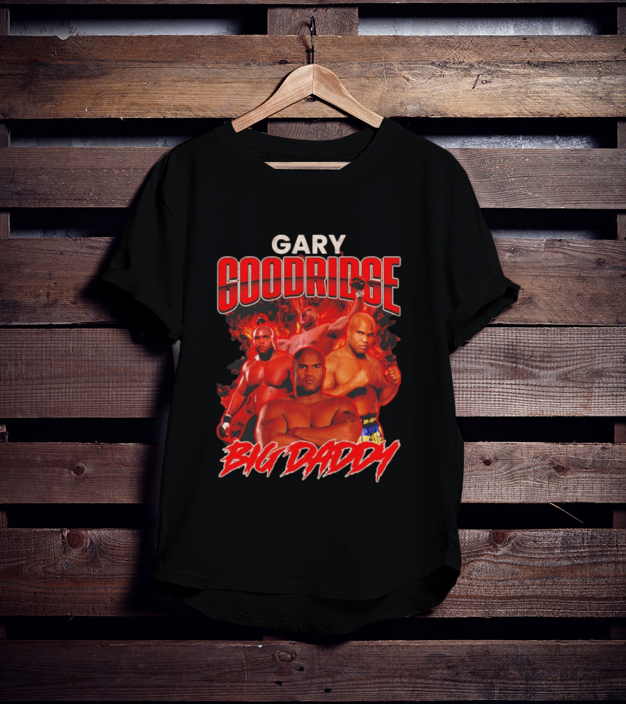 Gary Goodridge Big Daddy Red Flames Bootleg Rap T-Shirt