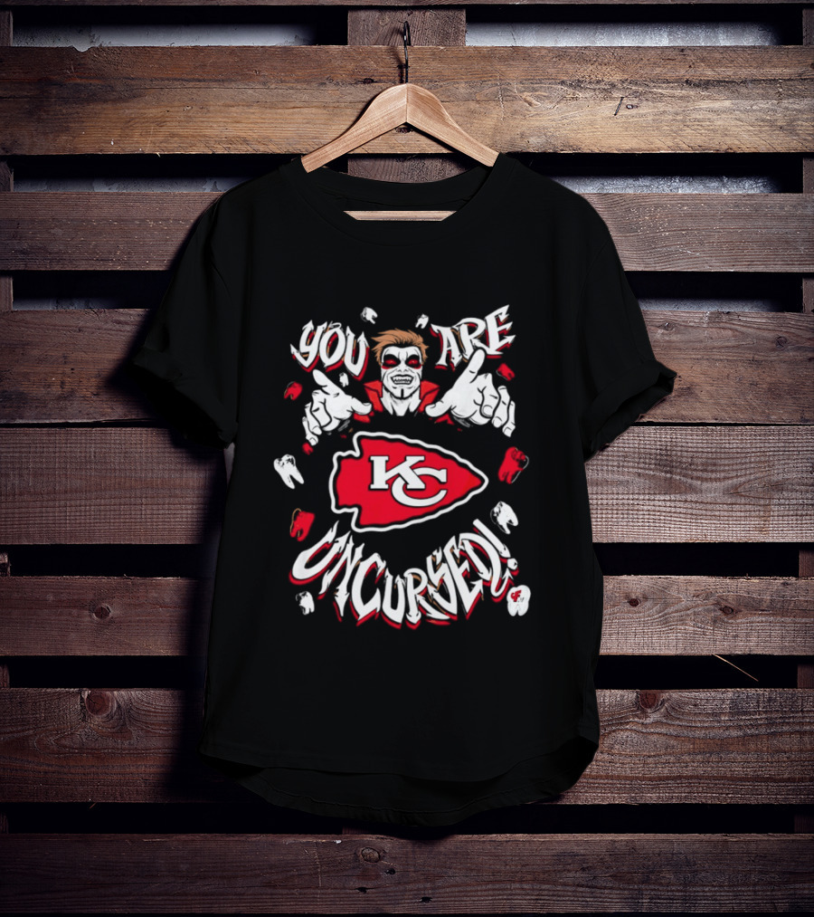 WWE Danhausen You Are Uncursed KC Chiefs Vampire T-Shirt