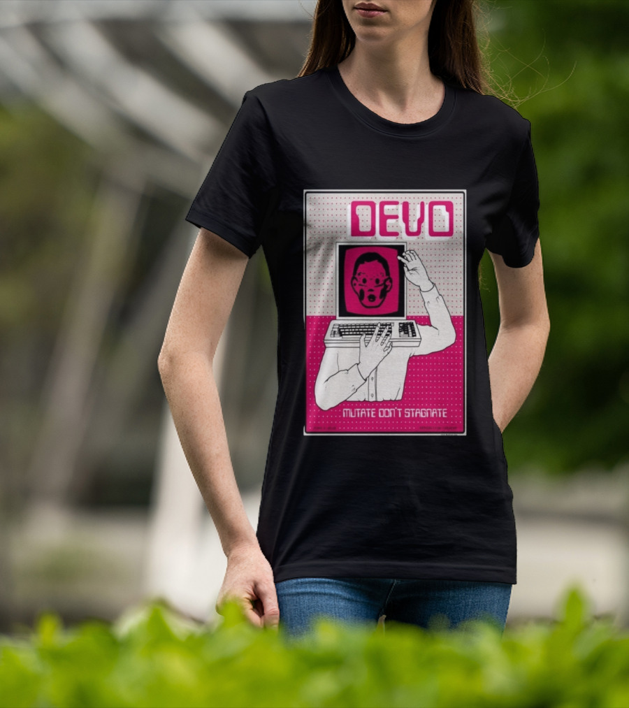 June 03 2026 Devo Concert Akron Civic Theatre Mutate Don't Stagnate T-Shirt
