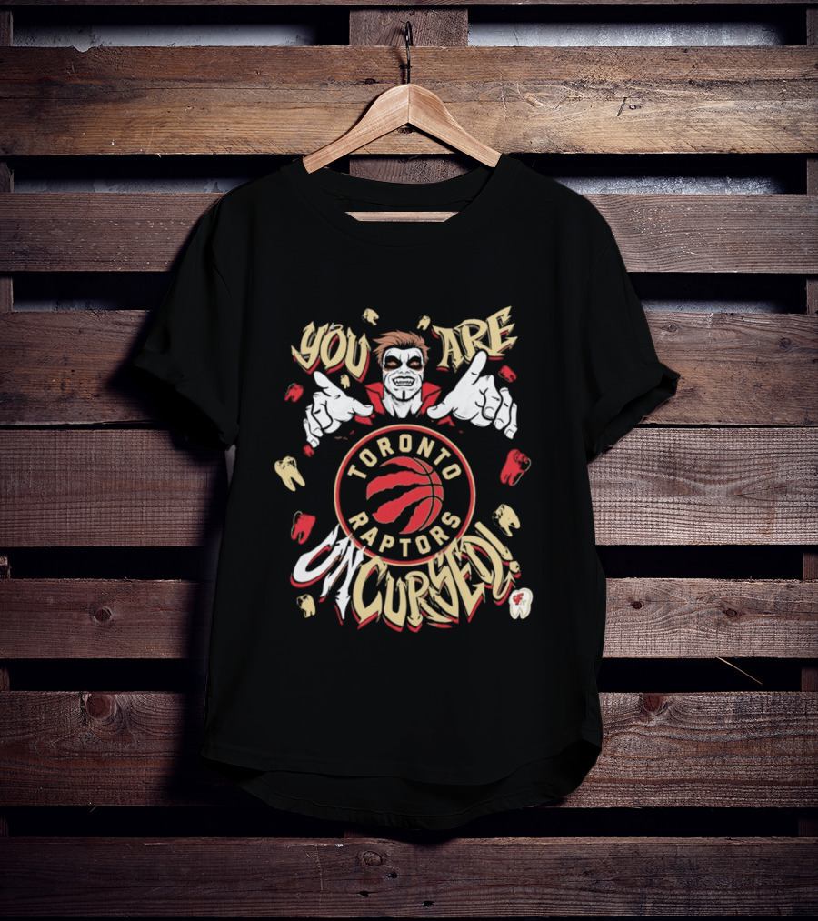 Toronto Raptors You Are Uncursed Danhausen WWE Collaboration T-Shirt