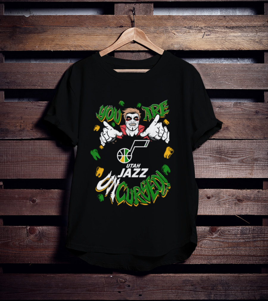 Utah Jazz You Are Uncursed WWE Danhausen Collaboration T-Shirt