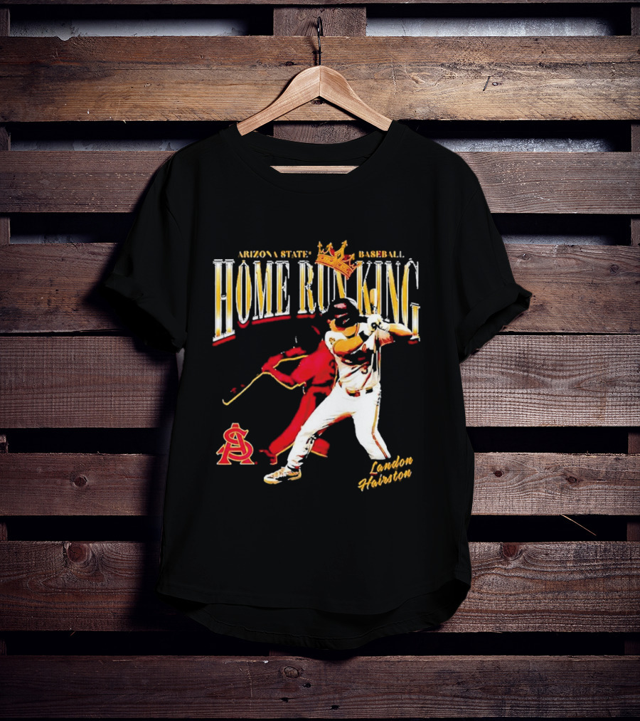 Arizona State Baseball Home Run King Landon Hairston T-Shirt