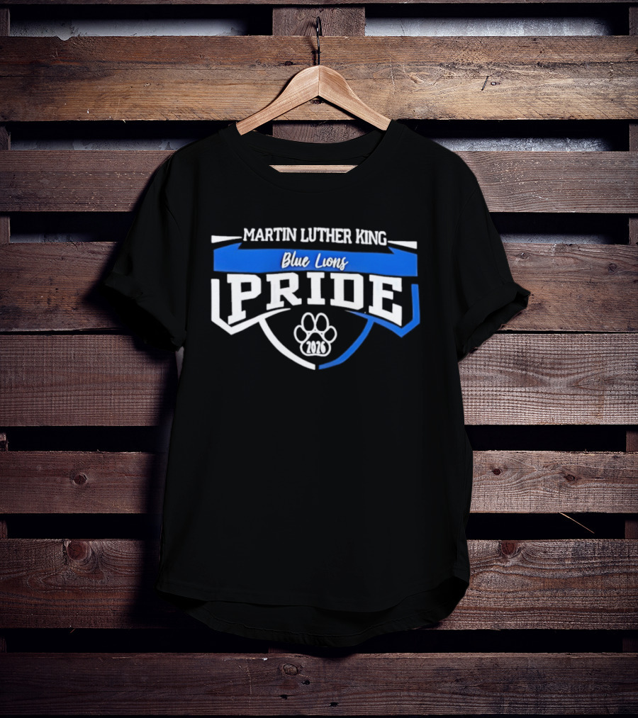 Martin Luther King Blue Lions Pride 2026 Paw T-Shirt