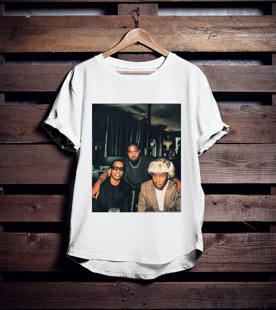 Kanye West Tyler The Creator A$AP Rocky Iconic Photo Collaboration T-Shirt
