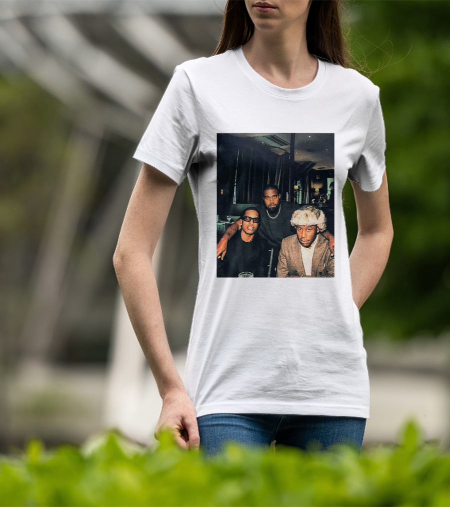 Kanye West Tyler The Creator A$AP Rocky Iconic Photo Collaboration T-Shirt