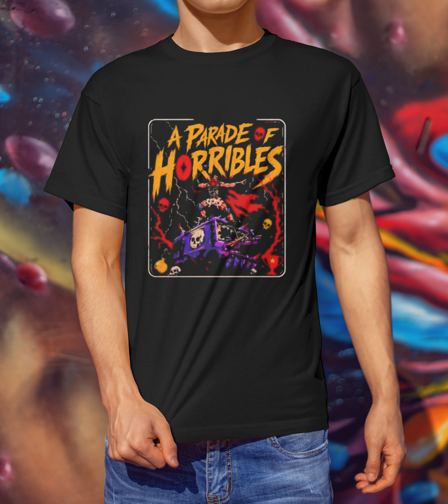 A Parade Of Horribles Warrior Skulls Fantasy Metal T-Shirt