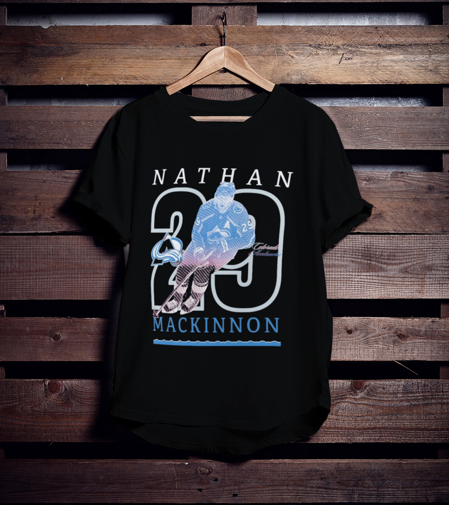 Nathan MacKinnon 29 Colorado Avalanche NHL Player Sports Fan Gear T-Shirt