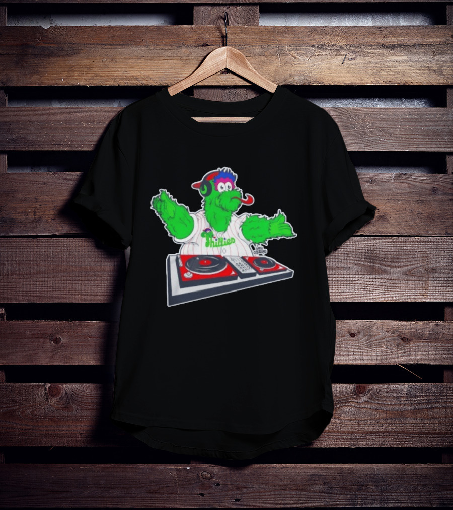 Philadelphia Phillies Phanatic DJ Turntable Fun T-Shirt