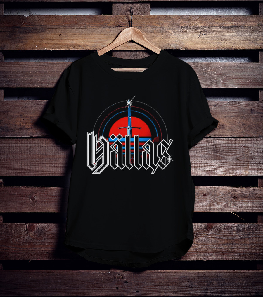 Hällas Sword Circle Red Blue T-Shirt