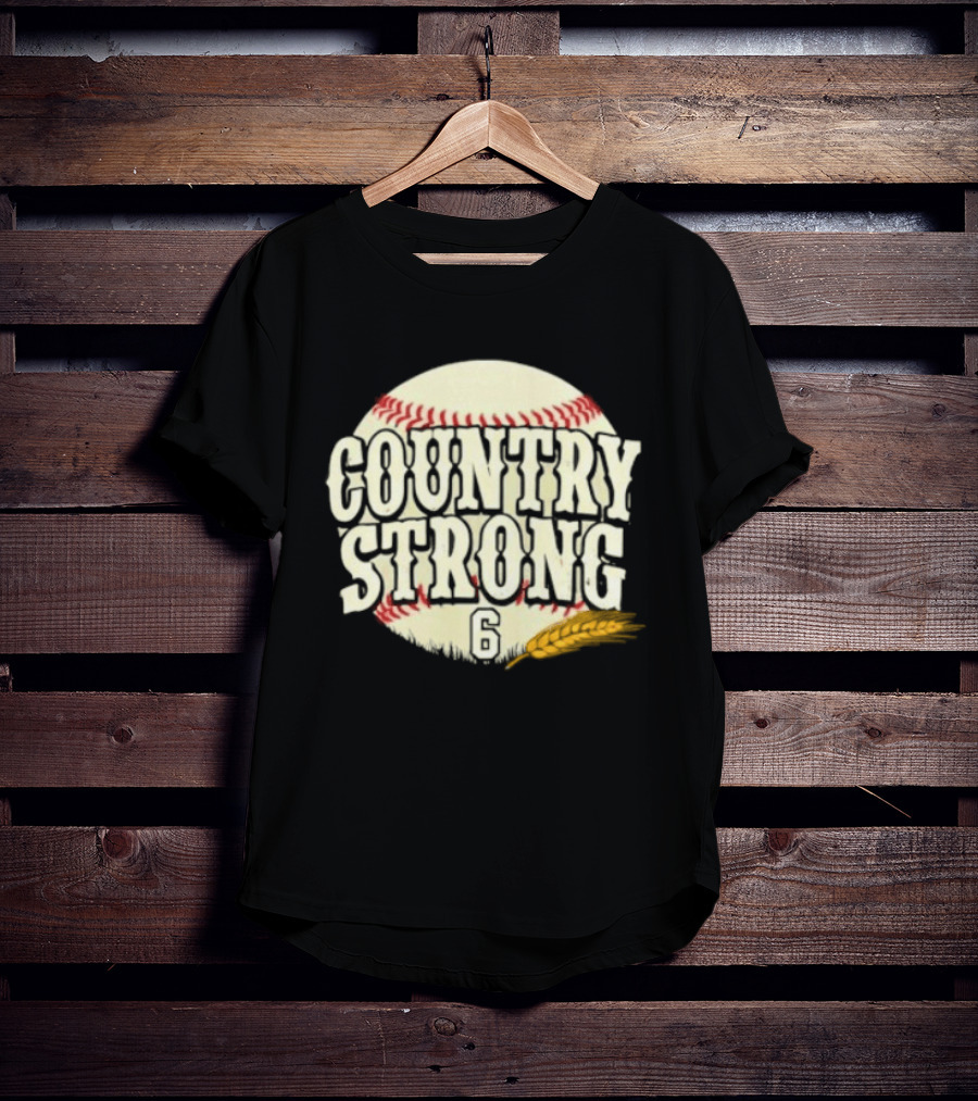 Country Strong Jake Meyers #6 Houston Astros Baseball T-Shirt