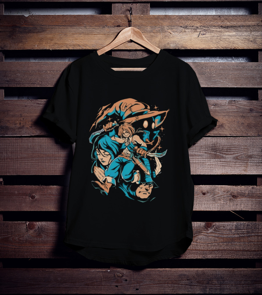 Zidane Tribal Vivi Ornitier Garnet Til Alexandros XVII Adelbert Steiner Thief From Another World Iconic Adventure Characters T-Shirt