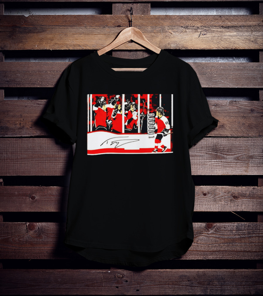 Philadelphia Flyers Hockey Team Celebration Frozen Victory Small T-Shirt