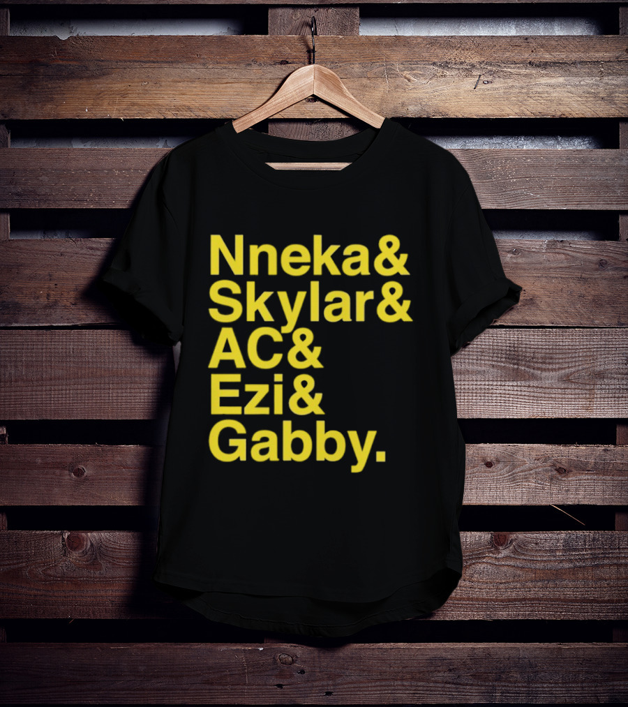 Nneka Skylar AC Ezi Gabby Seattle Storm WNBA 2025 Ampersand Stars T-Shirt
