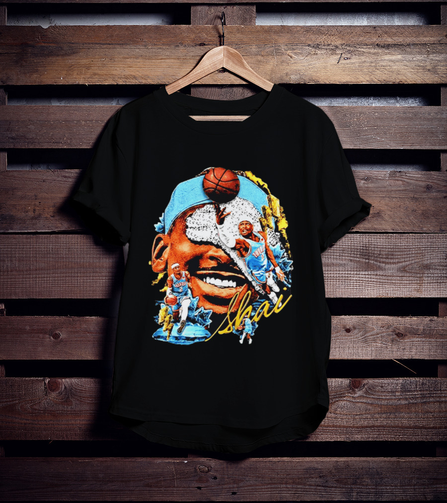 Shai Gilgeous Alexander Oklahoma City Thunder Basketball NBA Sports Fan Gear T-Shirt