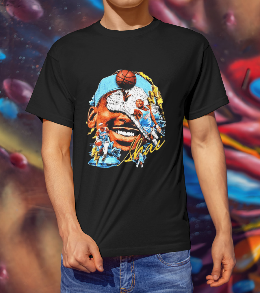 Shai Gilgeous Alexander Oklahoma City Thunder Basketball NBA Sports Fan Gear T-Shirt