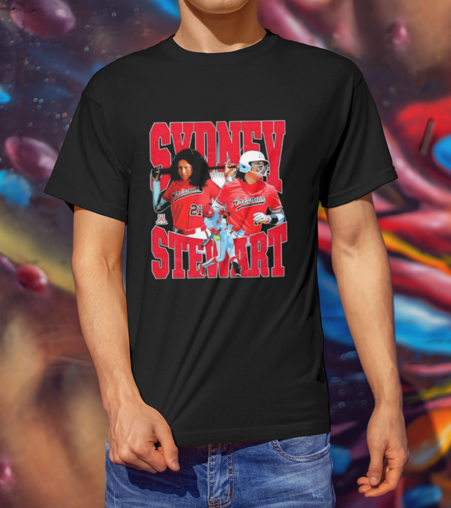 Sydney Stewart Arizona Wildcats NCAA Softball Team T-Shirt