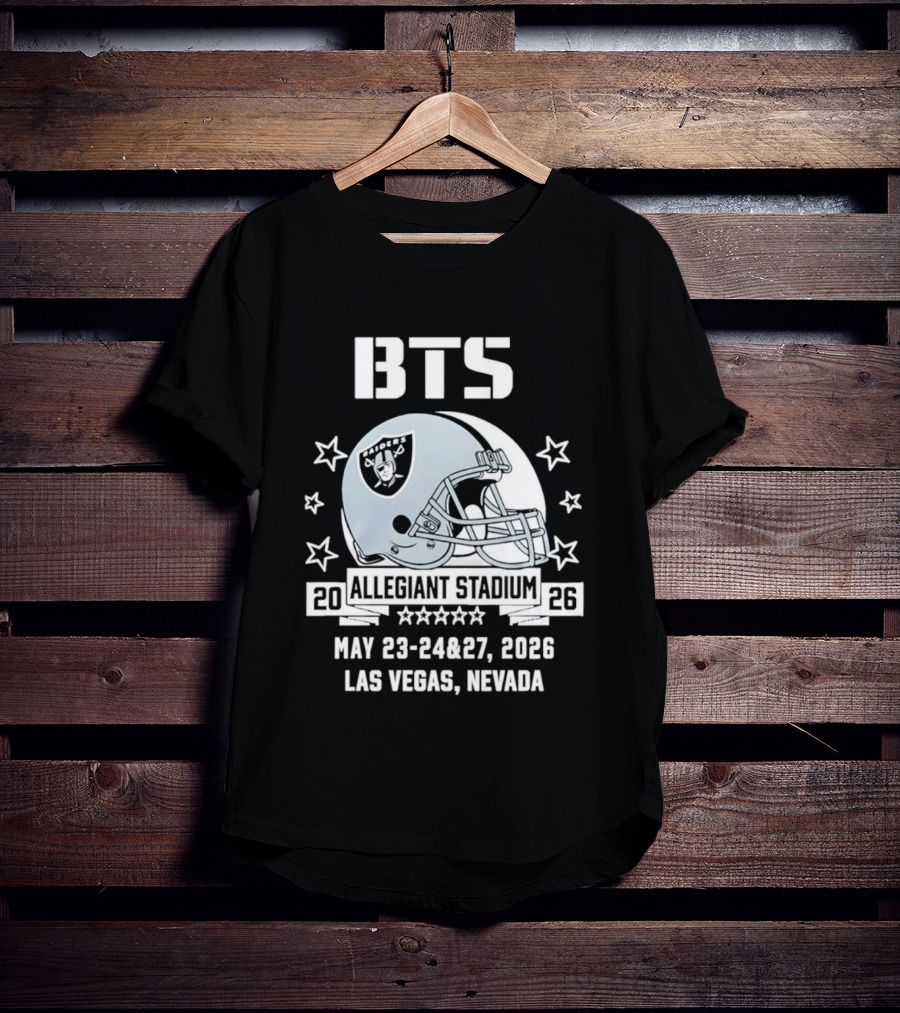BTS Las Vegas Allegiant Stadium May 23 27 2026 Raiders Event T-Shirt