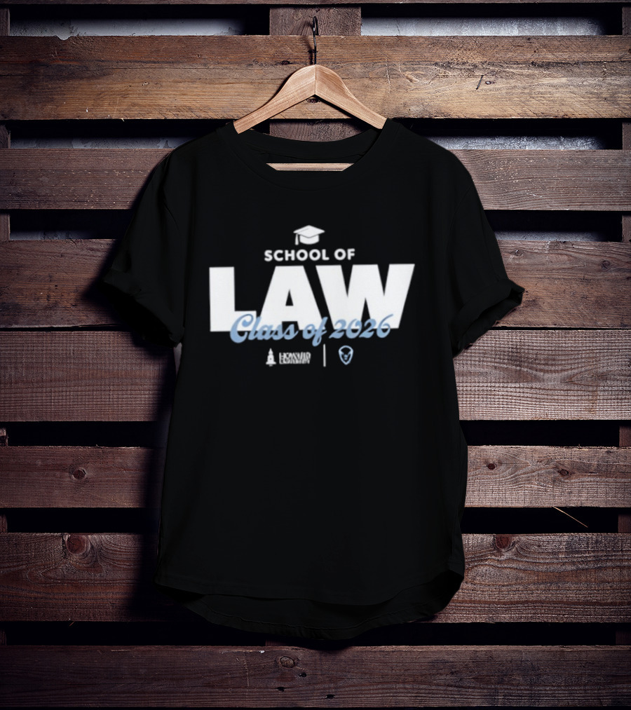 Howard University Law Class Of 2026 Graduation Theme With Scales And Books T-Shirt