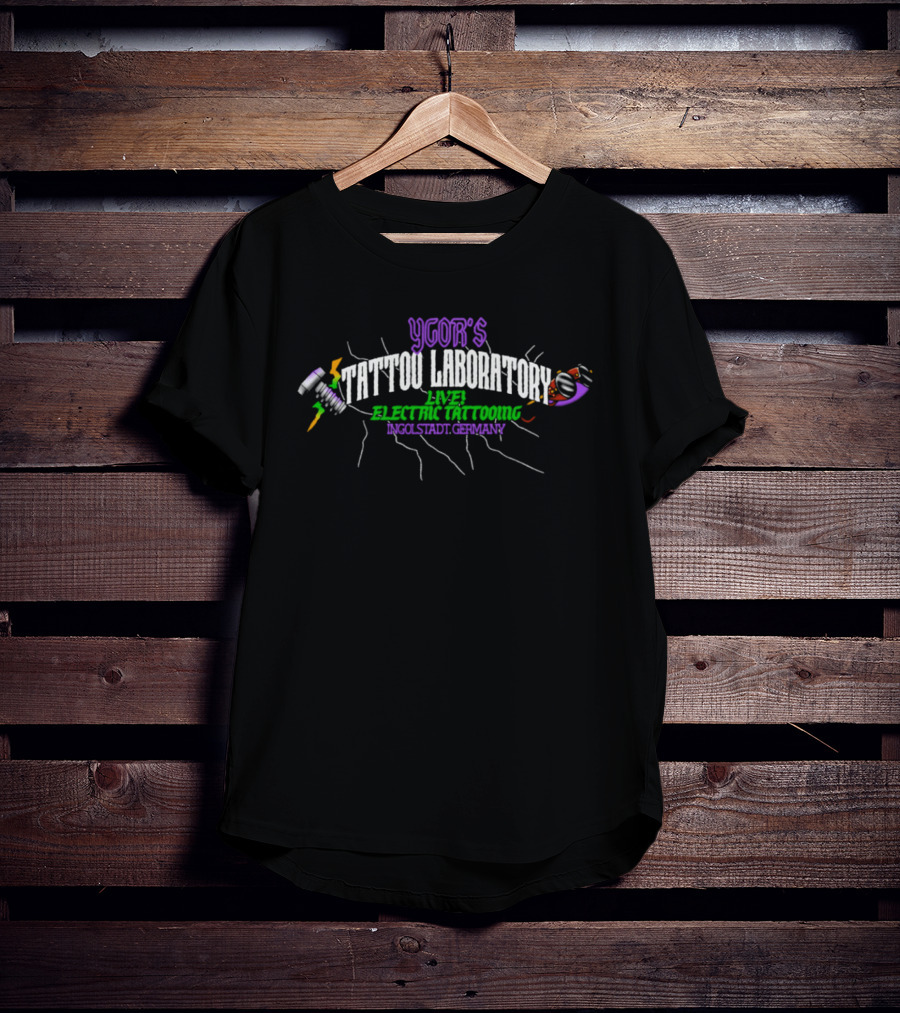 Igor's Tattoo Laboratory Live Electric Tattooing Cool Static Charge T-Shirt