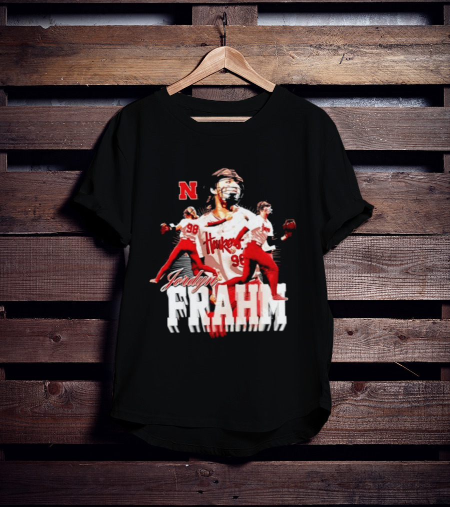 Jordyn Frahm Huskers 98 Nebraska Cornhuskers NCAA Softball T-Shirt