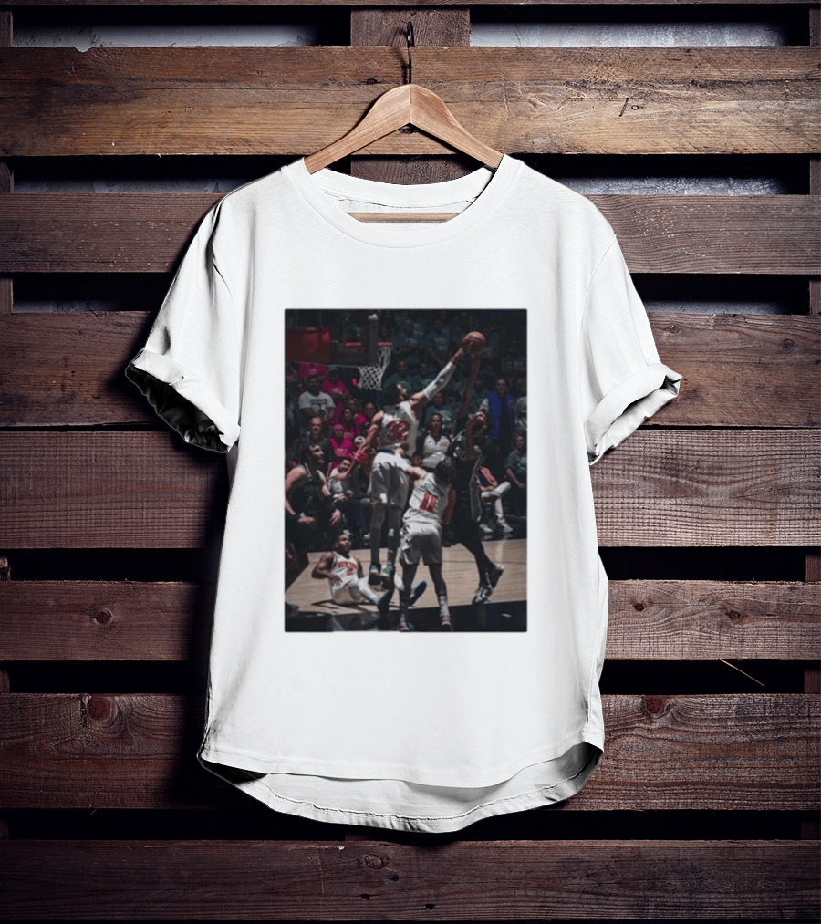 Big Kat Big Time Block Houston Rockets San Antonio Spurs NBA Showdown T-Shirt