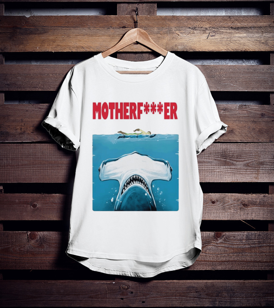 Samuel L Jackson Motherfucker Hammerhead Shark Jaws T-Shirt