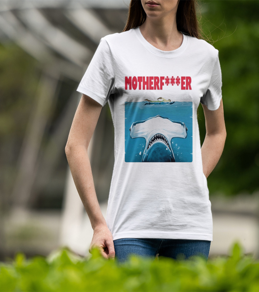 Samuel L Jackson Motherfucker Hammerhead Shark Jaws T-Shirt