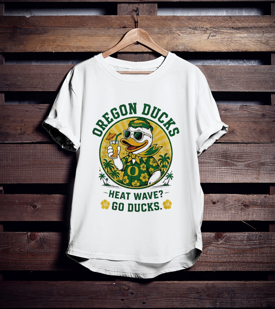 Oregon Ducks Heat Wave Go Ducks Summer Vibe T-Shirt