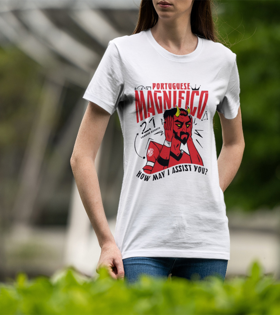 Portuguese Magnifico 21 Goals How May I Assist You Devil T-Shirt