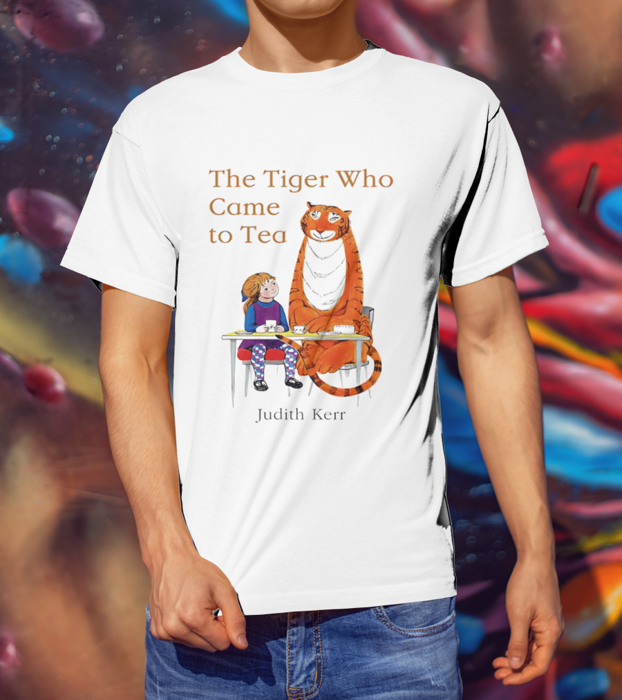 The Tiger Who Came To Tea Book Judith Kerr T-Shirt