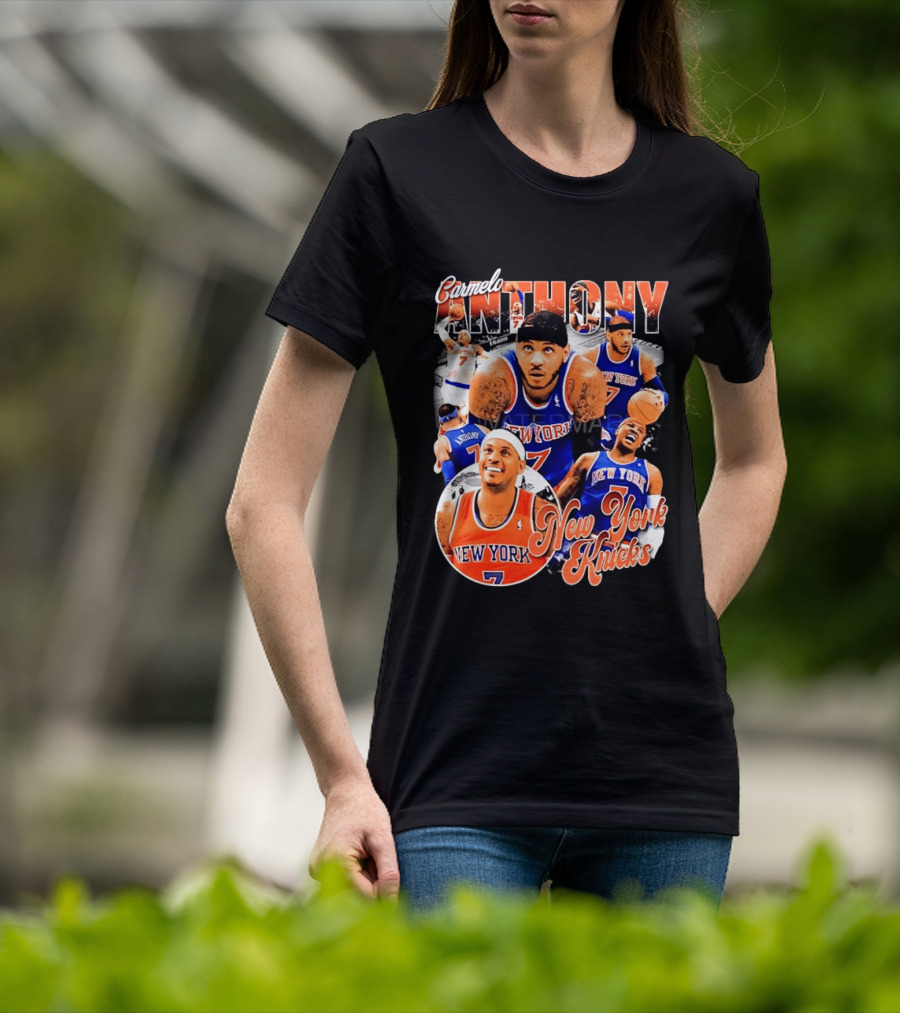 Carmelo Anthony New York Knicks NBA Basketball Legend Seven T-Shirt