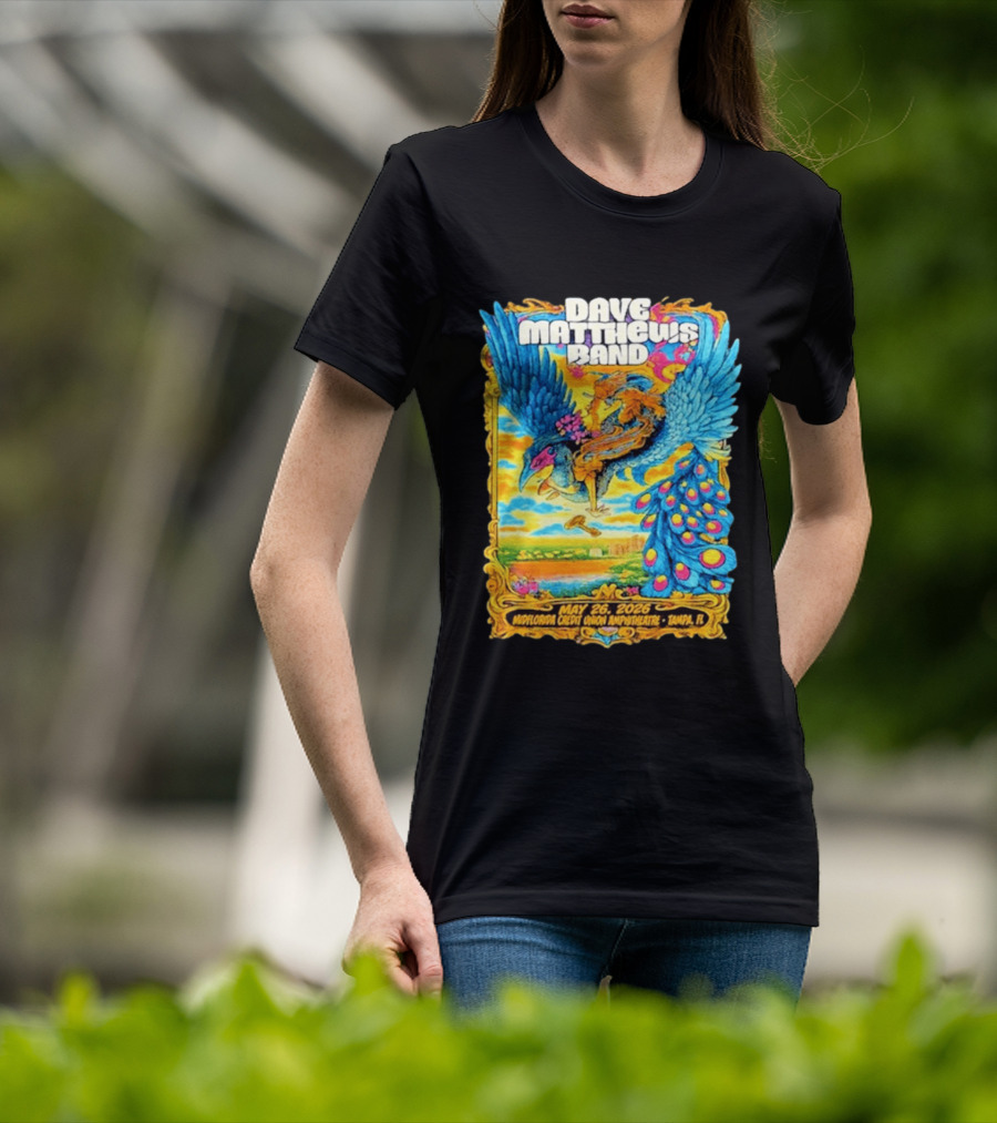 Dave Matthews Band May 26 2026 MidFlorida Credit Union Amphitheatre Tampa FL T-Shirt