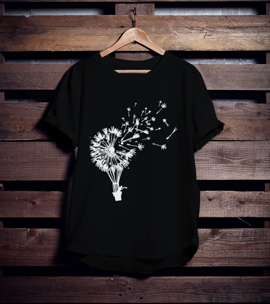 Flower Power Dandelion Fly Away Freedom Nature T-Shirt