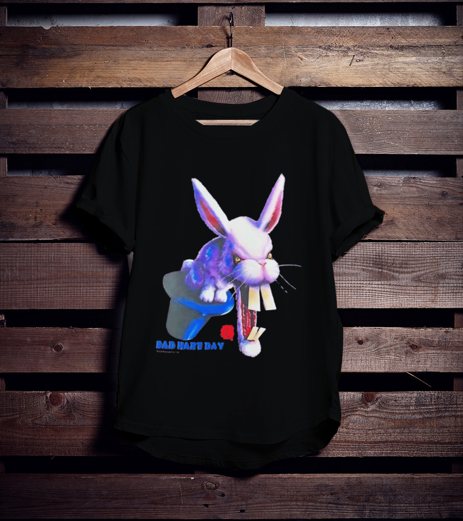 Goosebumps Bad Hare Day Evil Rabbit In Hat T-Shirt